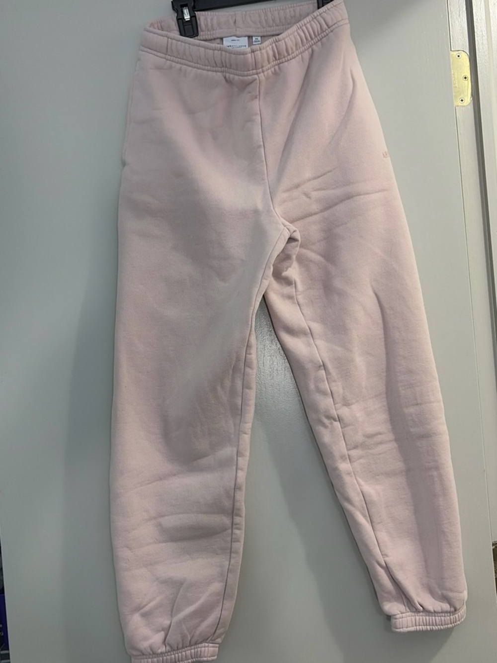 Aritzia Blush Pink Fleece Joggers